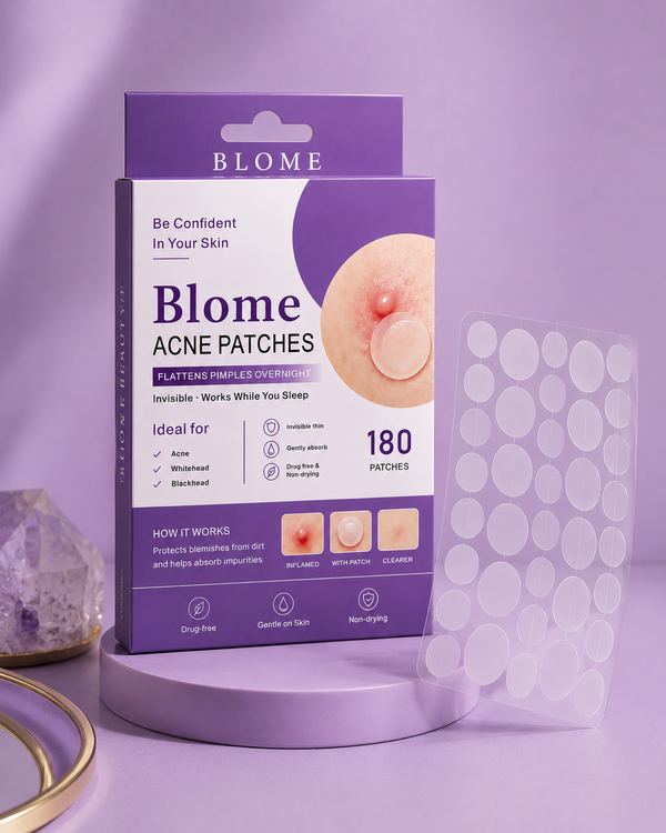 BLOME Beauty Acne Patches - 180 Hydrocolloid Acne Pimple Patches with Tea Tree Oil and Salicylic Acid