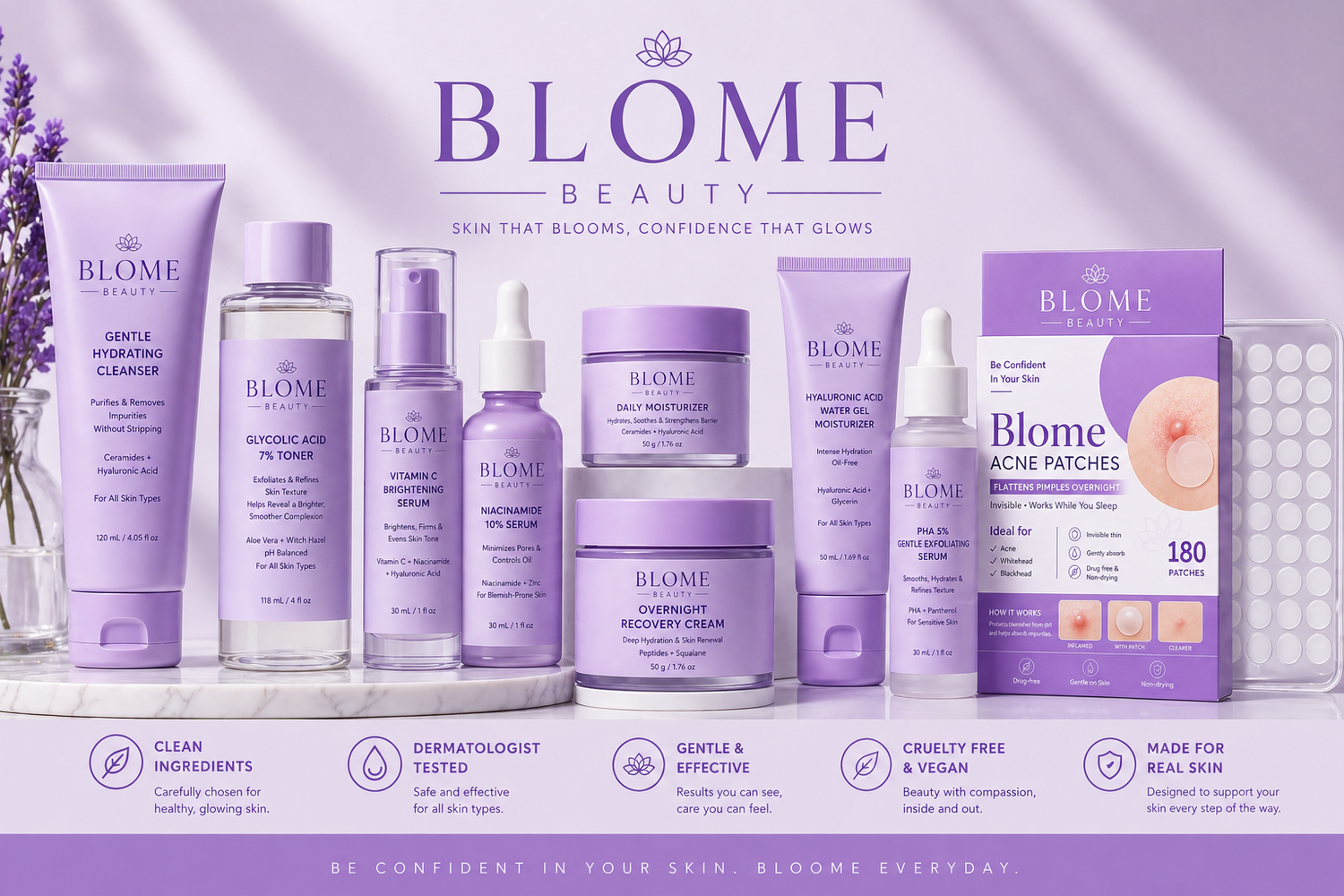 BLOME Beauty Skin Kit Collection for Acne