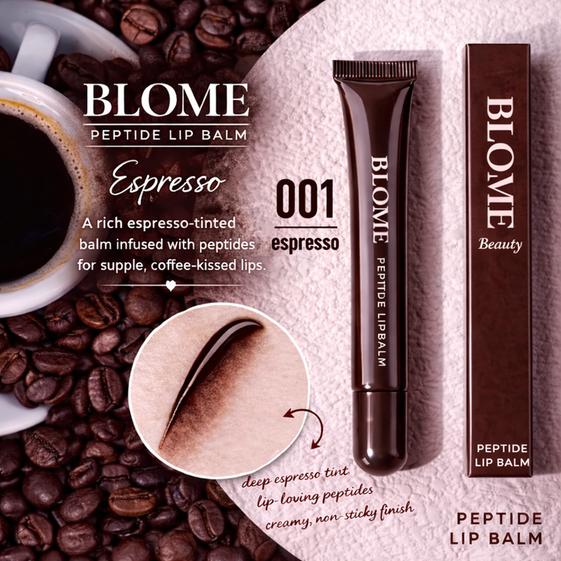 BLOME Peptide Lip Treatment - Peptide Raspberry Tinted Lip Balm Peptide unscented