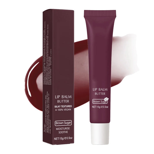 BLOME BROWN SUGAR  Lip Balm Treatment for Dry Cracked Lip Glossy Finish Vegan