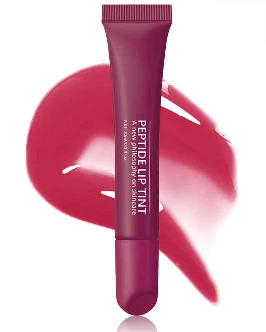 BLOME Peptide Lip Treatment - Peptide Raspberry Tinted Lip Balm Peptide unscented